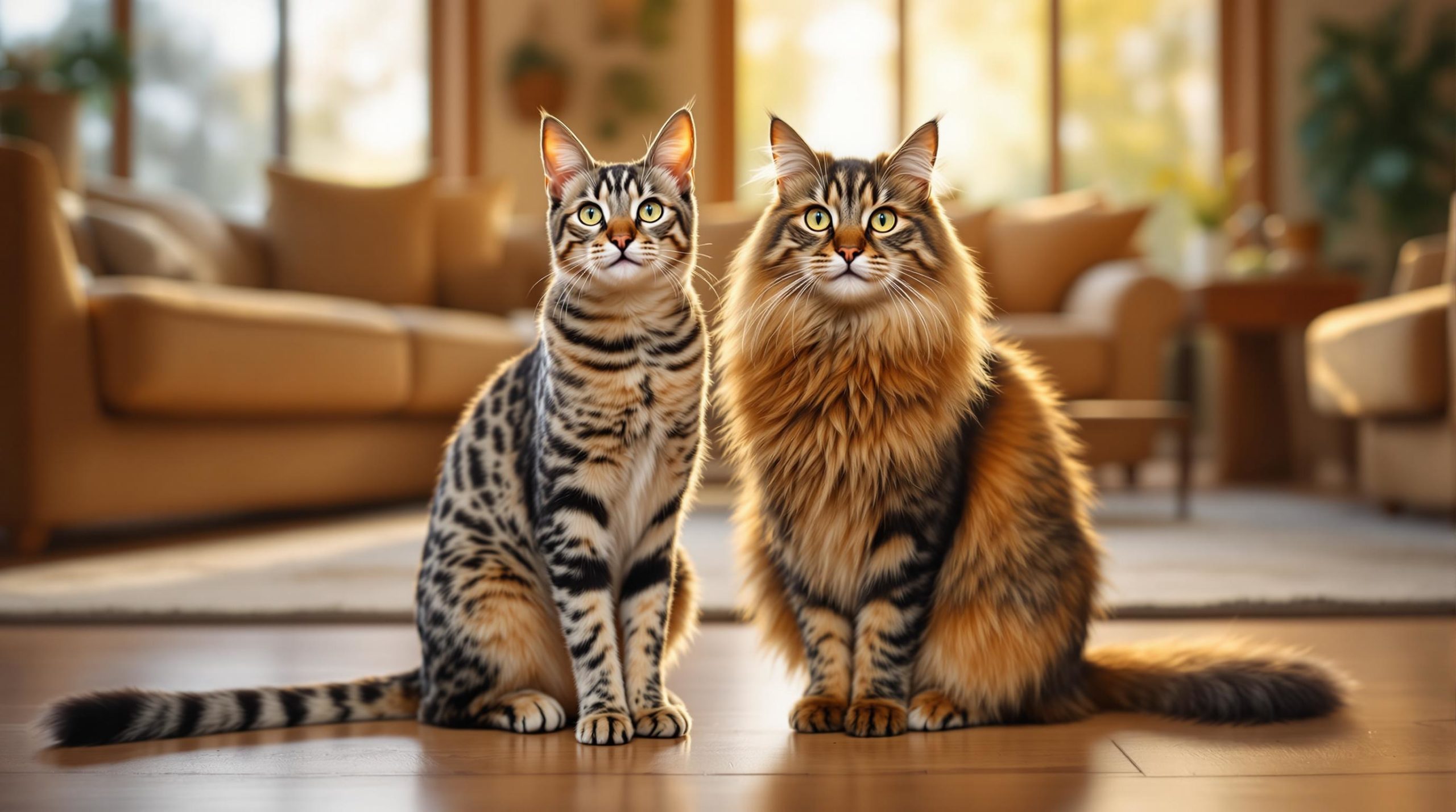 explore the fascinating differences and similarities between the savannah cat and the maine coon in this comprehensive comparison. discover their unique characteristics, temperament, grooming needs, and more to help you choose the perfect feline companion.