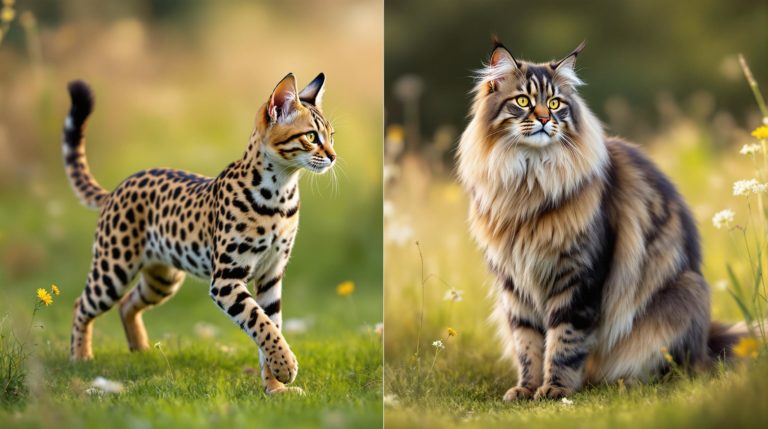 explore the fascinating differences between the savannah cat and the maine coon in this comprehensive comparison. discover their unique traits, personalities, care needs, and more to find out which breed might be the perfect companion for you.
